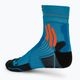 Skarpety do biegania męskie X-Socks Trail Run Energy teal blue/sunset orange 3