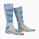 Skarpety narciarskie damskie X-Socks Ski Control 4.0 grey melange/turquoise 4