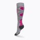 Skarpety narciarskie damskie X-Socks Ski Silk Merino 4.0 grey melange/pink 2