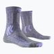 Skarpety trekkingowe damskie X-Socks Trek X Merino grey purple melange/grey melange 4