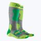 Skarpety narciarskie dziecięce X-Socks Ski 4.0 mid grey melange/green/python yellow 4
