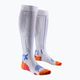Skarpety do biegania męskie X-Socks Run Expert Effektor OTC white/orange/twyce blue