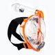 Maska pełnotwarzowa do snorkelingu dziecięca Cressi Baron Full Face clear/orange