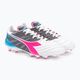 Buty piłkarskie męskie Diadora Brasil Elite Veloce GR ITA LPX white/pink fluo/blue fluo 4