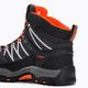 Buty trekkingowe dziecięce CMP Rigel Mid Wp antracite/flash orange 10