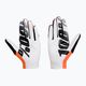 Rękawiczki rowerowe 100% Celium fluorescent orange/white 2
