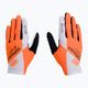 Rękawiczki rowerowe 100% Celium fluorescent orange/white 3