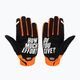 Rękawiczki rowerowe męskie 100% Brisker fluo orange/black 2