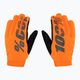 Rękawiczki rowerowe męskie 100% Brisker fluo orange/black 3