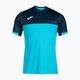 Koszulka tenisowa męska Joma Montreal fluor turquoise/navy