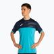 Koszulka tenisowa męska Joma Montreal fluor turquoise/navy 3