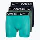 Bokserki męskie Nike Dri-Fit Essential Micro Boxer Brief 3 pary blue/navy/turquoise