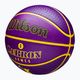 Piłka do koszykówki Wilson NBA Player Icon Outdoor Lebron violet rozmiar 7 3
