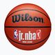 Piłka do koszykówki dziecięca Wilson NBA JR Fam Logo Indoor Outdoor brown rozmiar 5