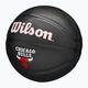 Piłka do koszykówki dziecięca Wilson NBA Team Tribute Mini Chicago Bulls black rozmiar 3 3