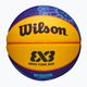 Piłka do koszykówki dziecięca Wilson Fiba 3X3 Mini Paris 2024 blue/yellow rozmiar 3