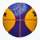 Piłka do koszykówki dziecięca Wilson Fiba 3X3 Mini Paris 2024 blue/yellow rozmiar 3 6