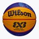 Piłka do koszykówki Wilson Fiba 3x3 Game Ball Paris Retail 2024 blue/yellow rozmiar 6