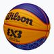 Piłka do koszykówki Wilson Fiba 3x3 Game Ball Paris Retail 2024 blue/yellow rozmiar 6 3