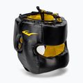 Kask bokserski męski Everlast Elite Lea Headgear czarny
