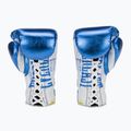 Rękawice bokserskie Everlast Fight Leather blue 3