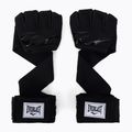 Rękawice wewnętrzne żelowe z taśmą Everlast 4345 czarne EV4345