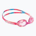 Okulary do pływania dziecięce TYR Swimple Tie Dye Non-Mirrored pink/pink/white