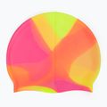 Czepek pływacki dziecięcy TYR Tiedye Silicone Multicolor Jr yellow/pink/orange 2