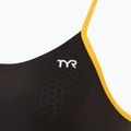 Strój pływacki jednoczęściowy damski TYR Hexa Cutoutfit black/gold 3