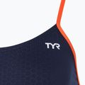 Strój pływacki jednoczęściowy damski TYR Hexa Cutoutfit navy/orange 3