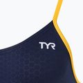 Strój pływacki jednoczęściowy damski TYR Hexa Cutoutfit navy/gold 3