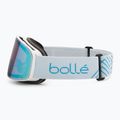 Gogle narciarskie Bollé Nevada Small white metalic blue matte/azure 4