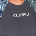 Pianka triathlonowa damska ZONE3 Kona Target 2 mm black/grey/light blue 6