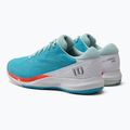 Buty do tenisa damskie Wilson Rush Pro Ace Clay W scuba blue/white/fiery coral tn 3