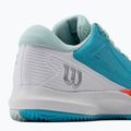 Buty do tenisa damskie Wilson Rush Pro Ace Clay W scuba blue/white/fiery coral tn 7