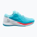 Buty do tenisa damskie Wilson Rush Pro Ace Clay W scuba blue/white/fiery coral tn 10