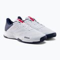Buty do tenisa męskie Wilson Kaos Stroke 2.0 white/peacoat/wilson red 5