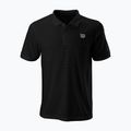 Koszulka tenisowa męska Wilson Stripe Polo black