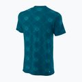 Koszulka tenisowa męska Wilson PWR SMLS Henley III Polo blue coral/white 2