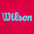 Bluza tenisowa dziecięca Wilson Script Cotton Po Hoody Jr love potion/scuba blue 3