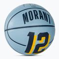 Piłka do koszykówki dziecięca Wilson NBA Player Icon Mini Morant blue rozmiar 3 2