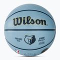 Piłka do koszykówki dziecięca Wilson NBA Player Icon Mini Morant blue rozmiar 3 4