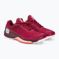 Buty do tenisa damskie Wilson Rush Pro 4.0 Clay W beet red/white/tropical peach 4