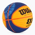 Piłka do koszykówki Wilson Fiba 3x3 Game Ball Paris Retail 2024 blue/yellow rozmiar 6 2