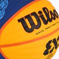 Piłka do koszykówki Wilson Fiba 3x3 Game Ball Paris Retail 2024 blue/yellow rozmiar 6 3