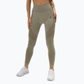Legginsy treningowe damskie Gym Glamour Fusion khaki