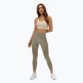 Legginsy treningowe damskie Gym Glamour Fusion khaki 2