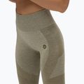 Legginsy treningowe damskie Gym Glamour Fusion khaki 4