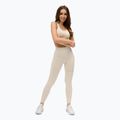 Legginsy treningowe damskie Gym Glamour Push Up cream 2