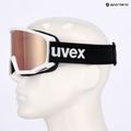 Gogle narciarskie UVEX Athletic CV Race white matt/mirror rose green clear 6